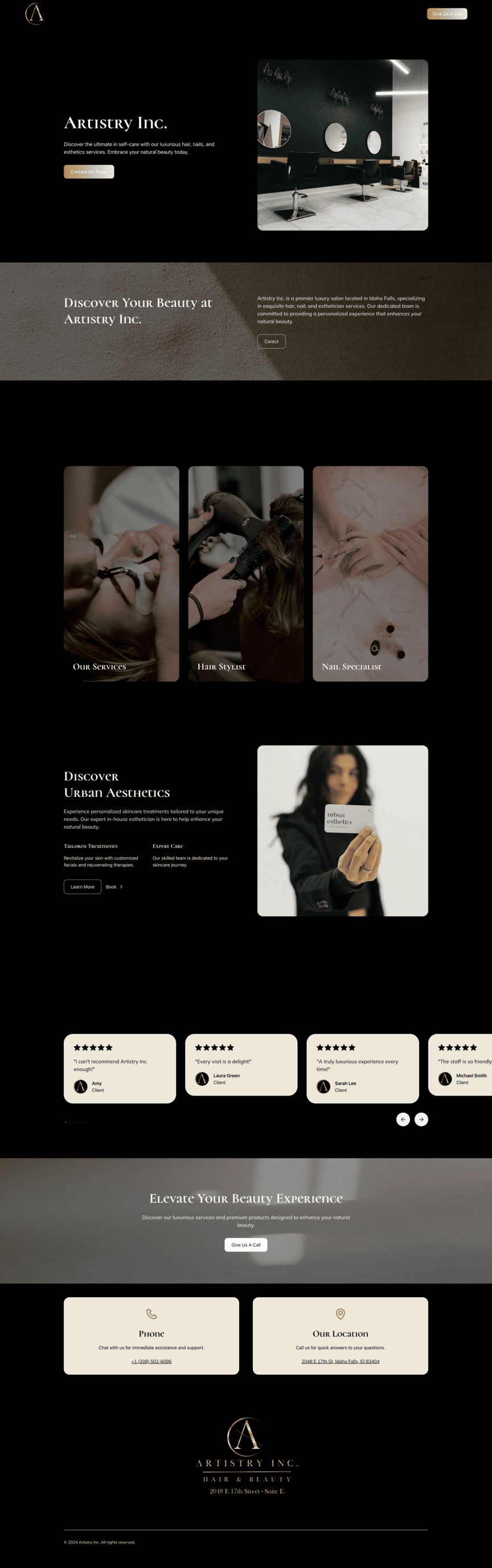 Artistry Inc Website